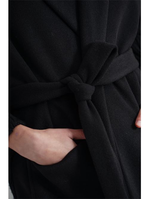 Cappotto con cintura Love To Love by Gai Mattiolo | LV1607NERO